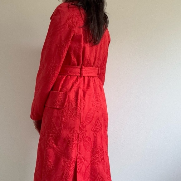 Tracy Reese Cotton Embroidered Trench 6 - Picture 3 of 16